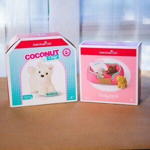 American Girl Truly Me All the Puppies Set + Coconut Chip, NEW SEALED in Box